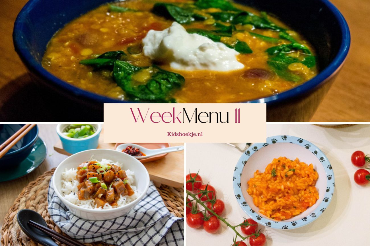Weekmenu 11 - 2026 - Kidshoekje.nl
