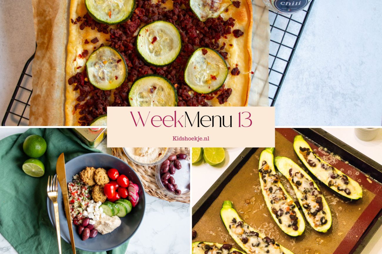 Weekmenu 13 - 2026 - Kidshoekje.nl