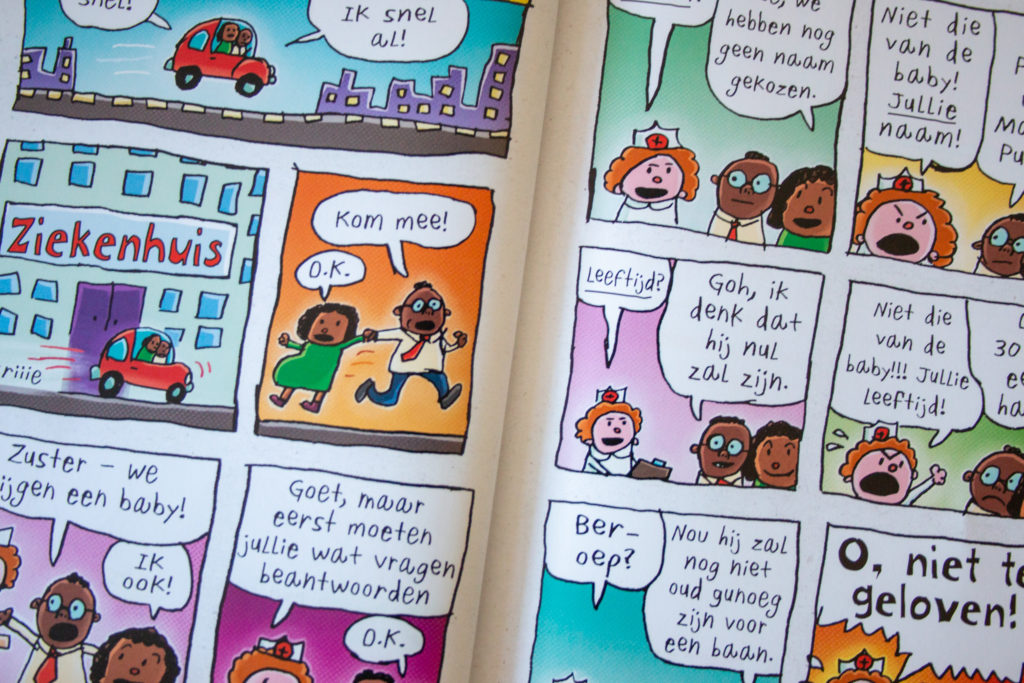 Graphic Novel Super Luier Baby in kleur - Kidshoekje.nl