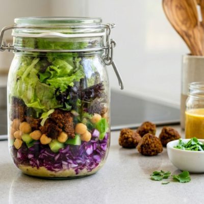 Falafel Salade in een Pot - Kidshoekje.nl
