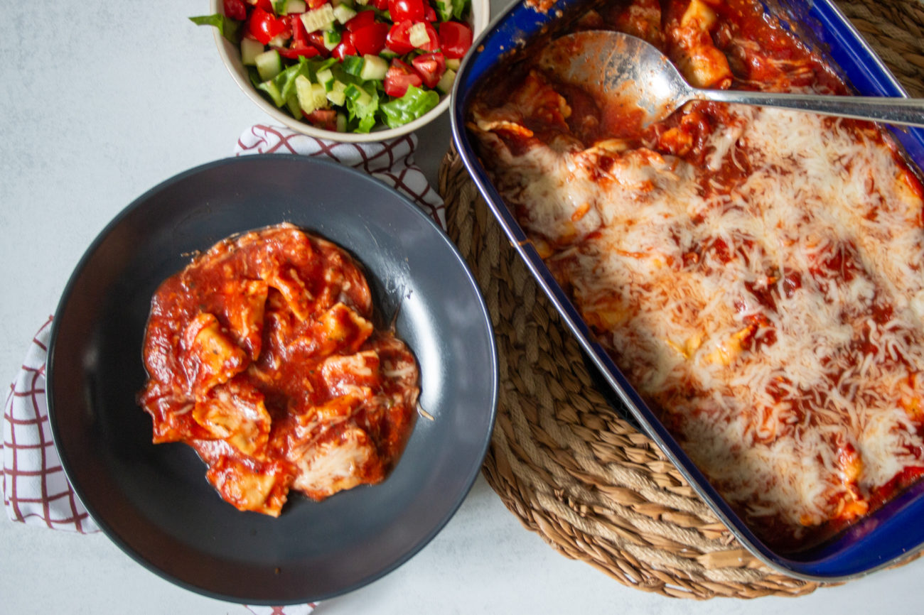 Snelle Ravioli van de Bakplaat