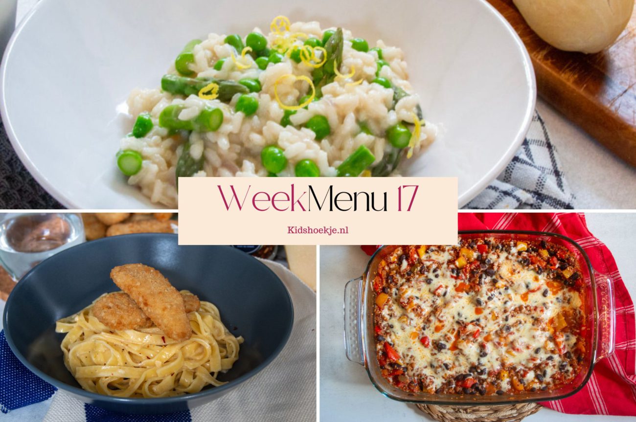 Weekmenu 17 - 2026 - Kidshoekje.nl