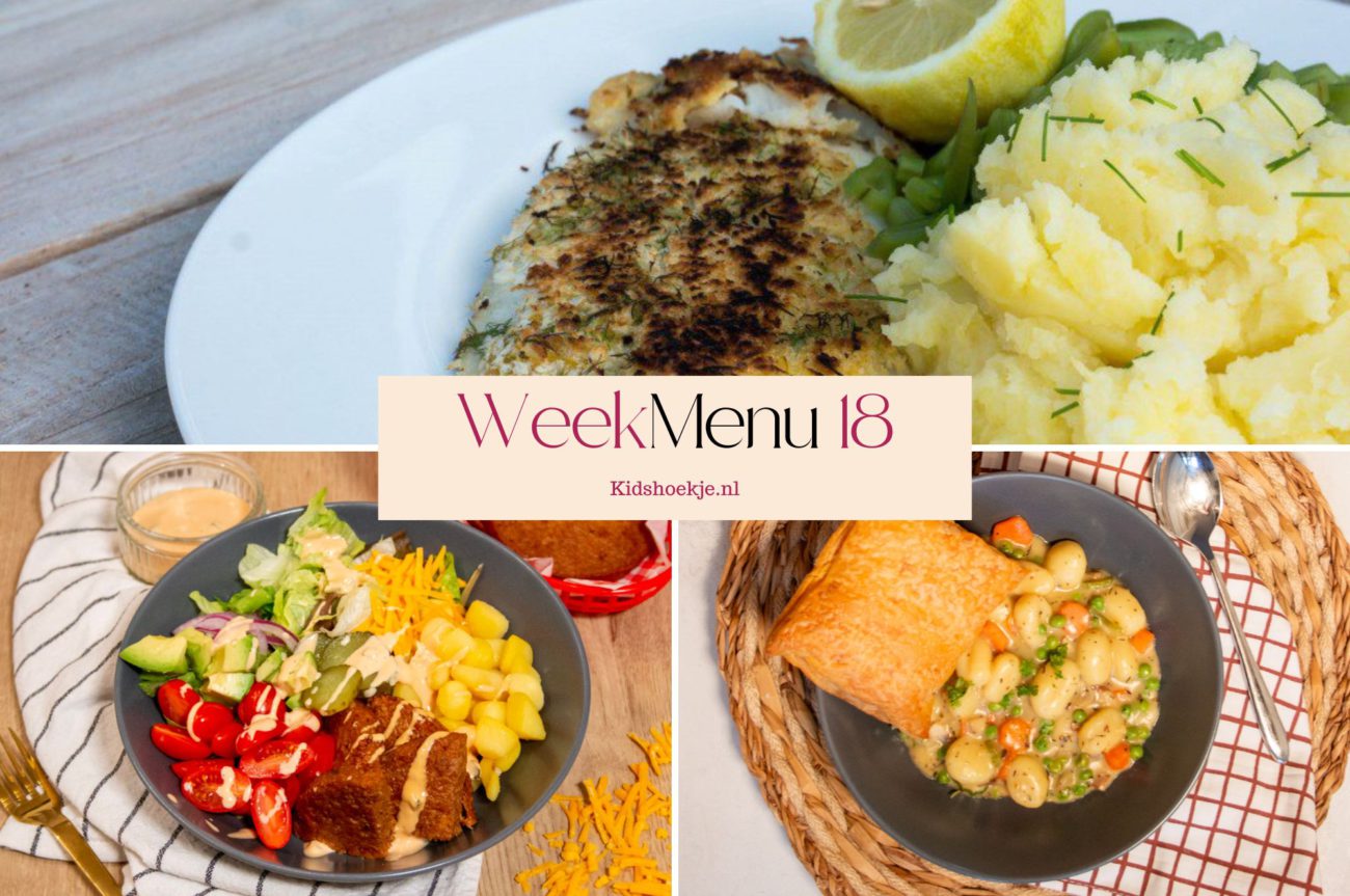 Weekmenu 18 - 2026 - Kidshoekje.nl