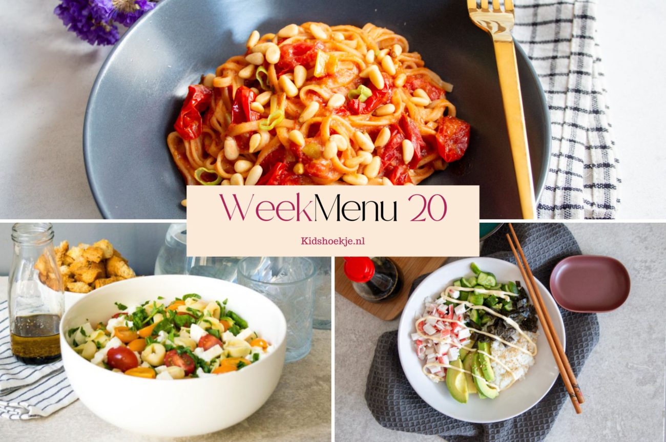 Weekmenu 20 - 2026 - Kidshoekje.nl