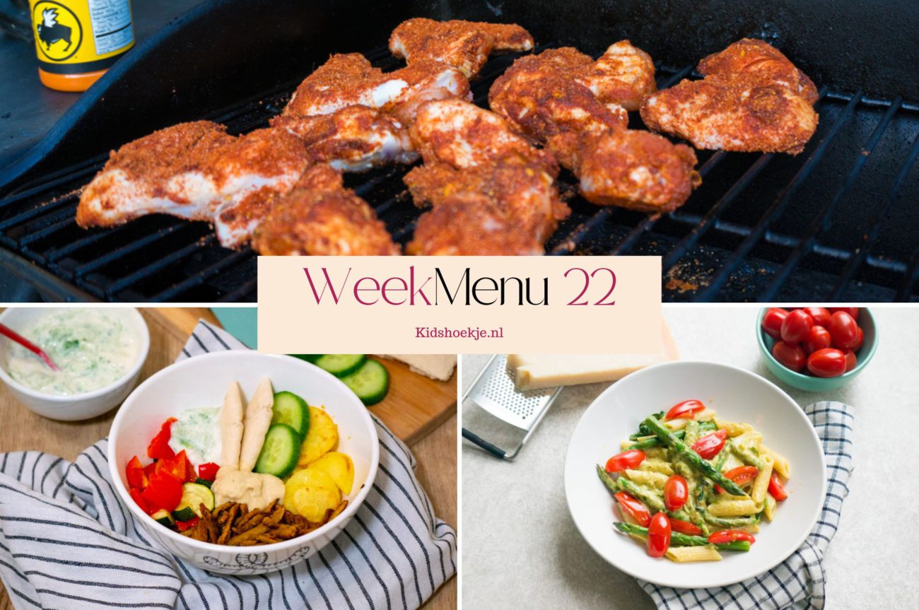 Weekmenu 22 - 2026 - Kidshoekje.nl
