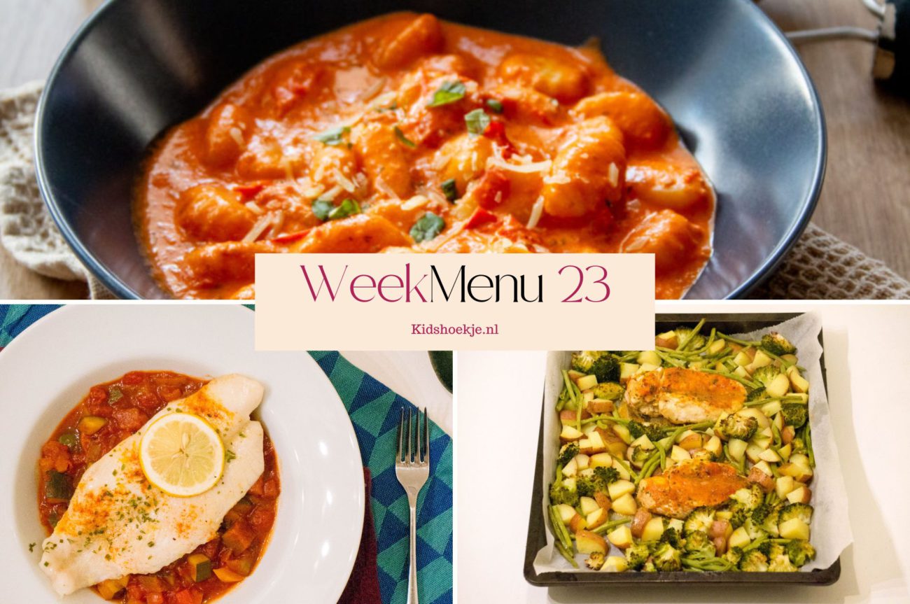 Weekmenu 23 - 2026 - Kidshoekje.nl