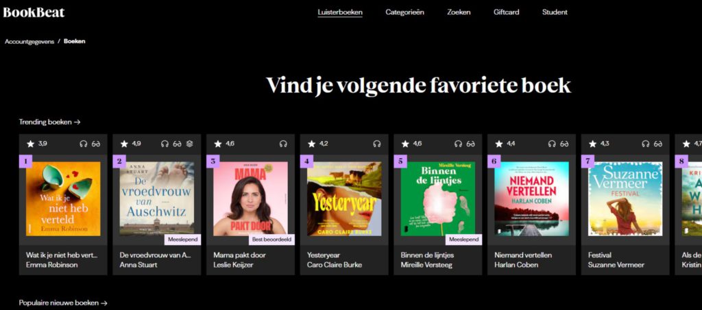 Boekbeat luisterboeken - Kidshoekje.nl