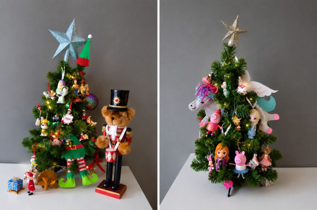 Kinder kerstbomen versieren - Kidshoekje.nl
