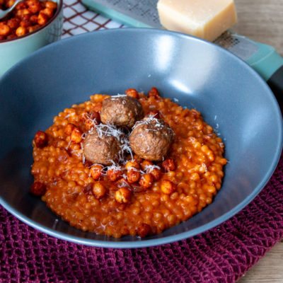 Romige Tomaten Parelcouscous met Balletjes - Kidshoekje.nl