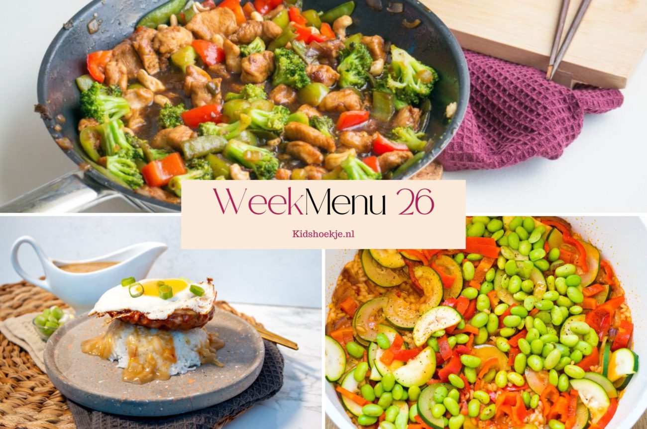 Weekmenu 26 - 2026 - Kidshoekje.nl