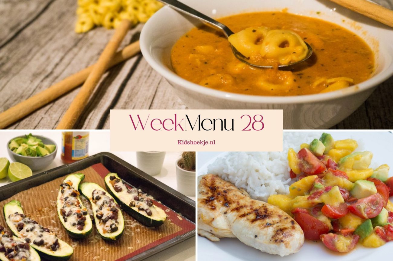 Weekmenu 28 - 2026 - Kidshoekje.nl