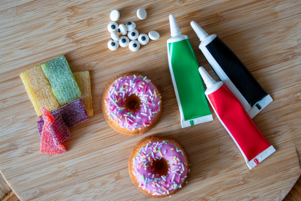 Benodigdheden - Monster Donutkoekje Traktatie