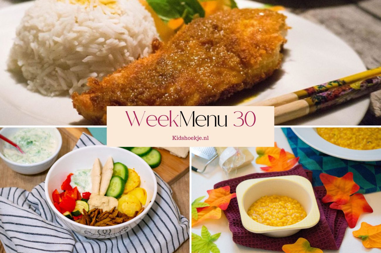 Weekmenu 30 - 2026 - Kidshoekje.nl