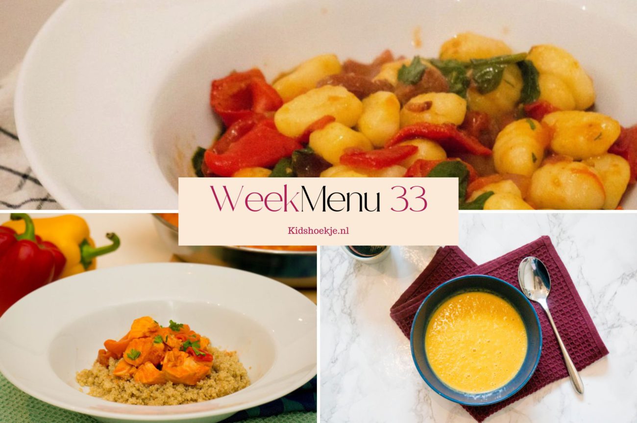 Weekmenu 33 - 2026 - Kidshoekje.nl